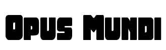Opus Mundi Font Image
