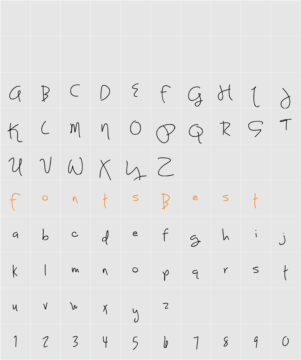 Joy Like Sunshine Through My Windowpane Character Map