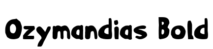 Ozymandias Bold Font Image