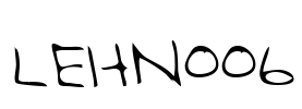 LEHN006 Font Image