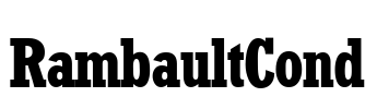 RambaultCond Font Image
