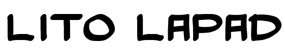 Lito Lapad Font Image