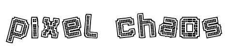 Pixel Chaos Font Image