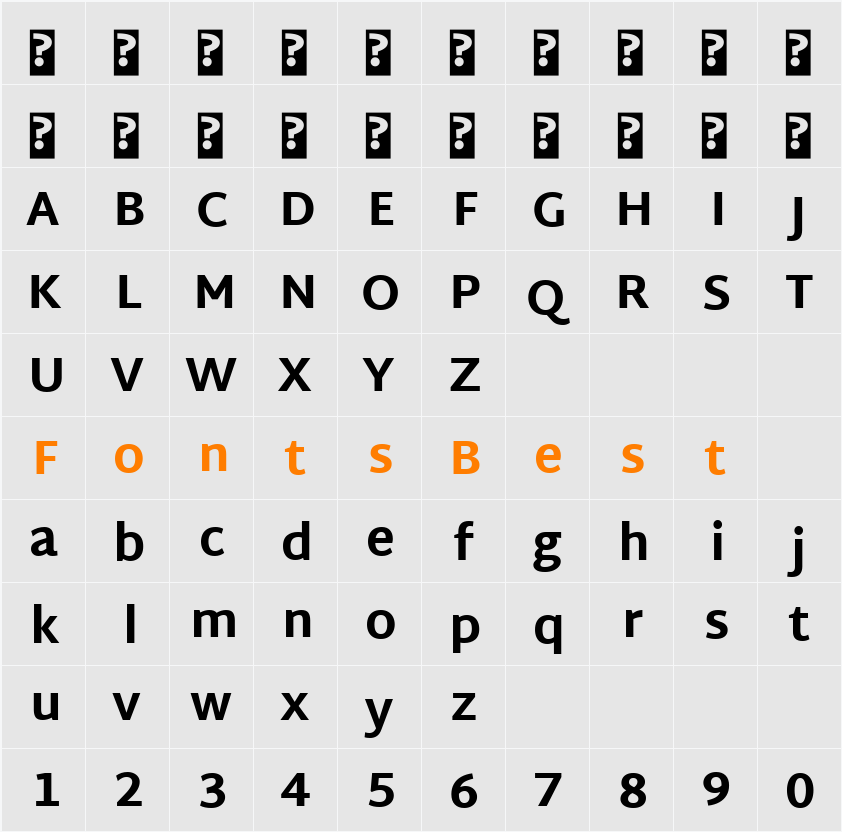 Martel Sans ExtraBold Character Map