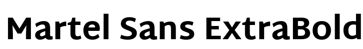 Martel Sans ExtraBold