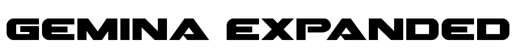 Gemina Expanded Font Image