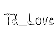 TX_Love Font Image