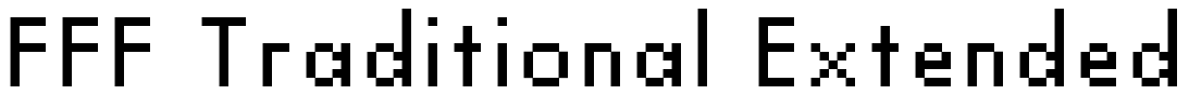 FFF Traditional Extended Font Image