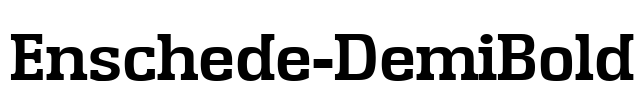 Enschede-DemiBold Font Image