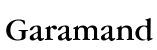 Garamand Font Image