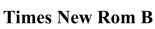 Times New Rom B