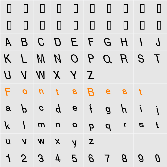 JI-Seemly Character Map