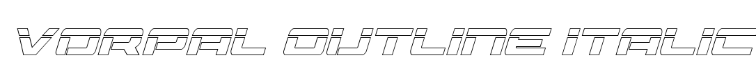 Vorpal Outline Italic