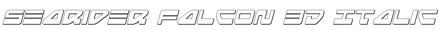 Searider Falcon 3D Italic