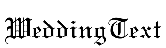 WeddingText Font Image