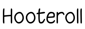 Hooteroll Font Image