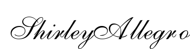 ShirleyAllegro Font Image