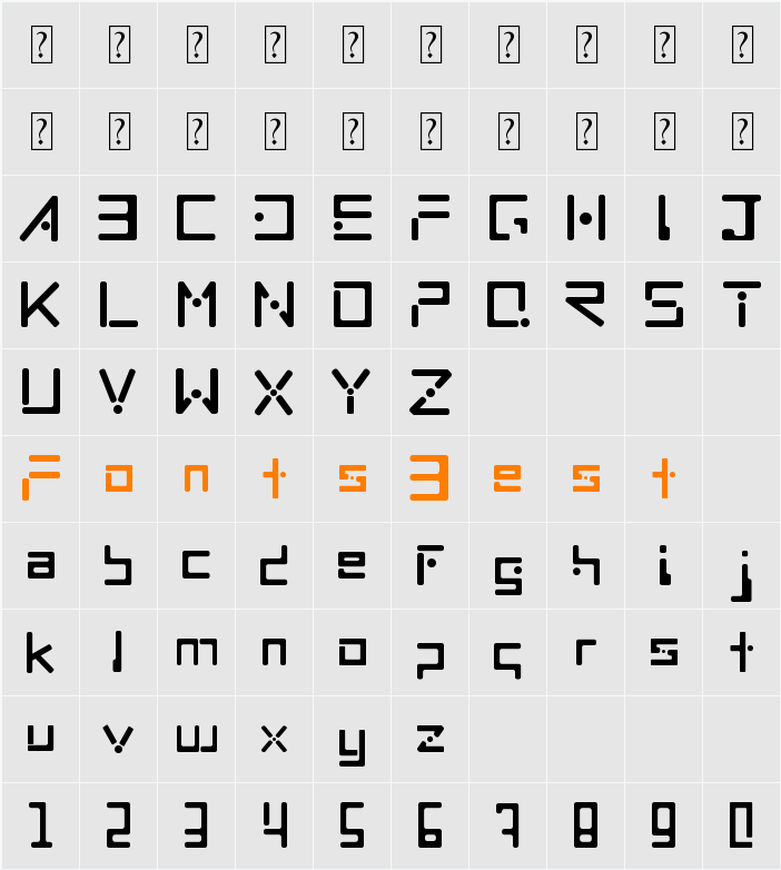 MNML Character Map