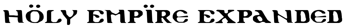 Holy Empire Expanded Font Image
