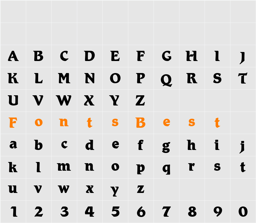 Romic LT Medium Character Map