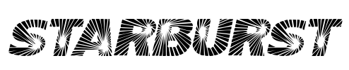 Starburst Font Image