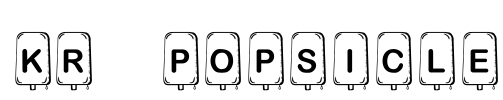 KR Popsicle Font Image