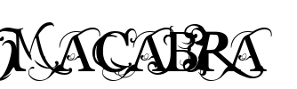 MACABRA Font Image