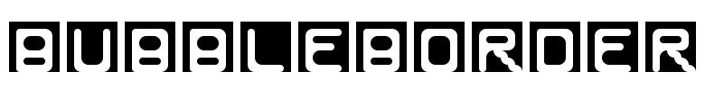 BubbleBorder Font Image