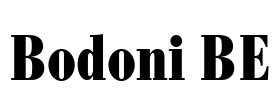 Bodoni BE Font Image