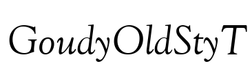 GoudyOldStyT Font Image