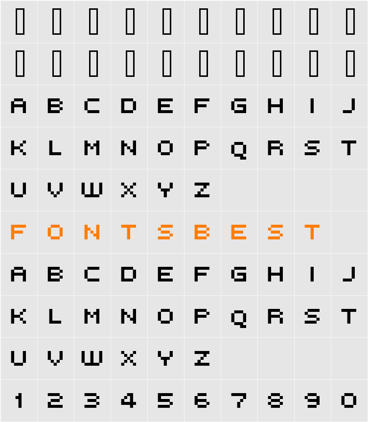 FFF Intelligent Thin Character Map