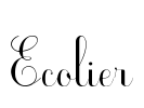 Ecolier Font Image