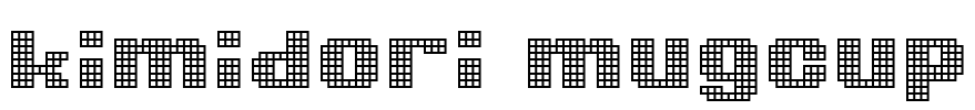 kimidori mugcup Font Image