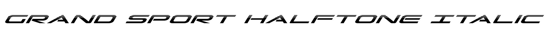 Grand Sport Halftone Italic
