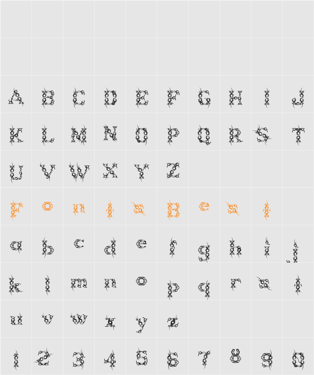 Tribou Character Map