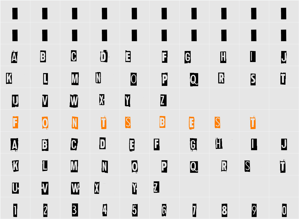 Human Error Flag Character Map