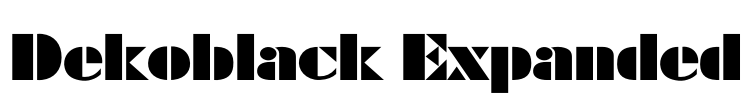 Dekoblack Expanded