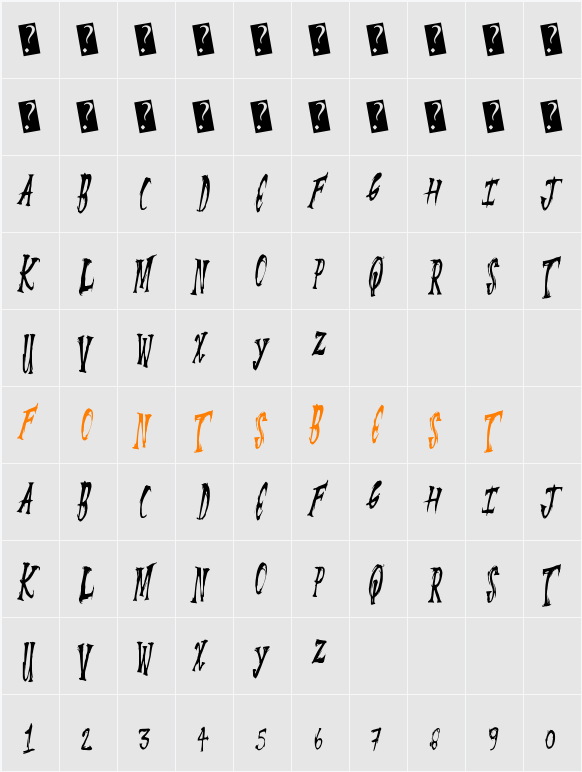 SummerScare Character Map