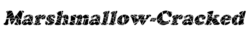 Marshmallow-Cracked Font Image