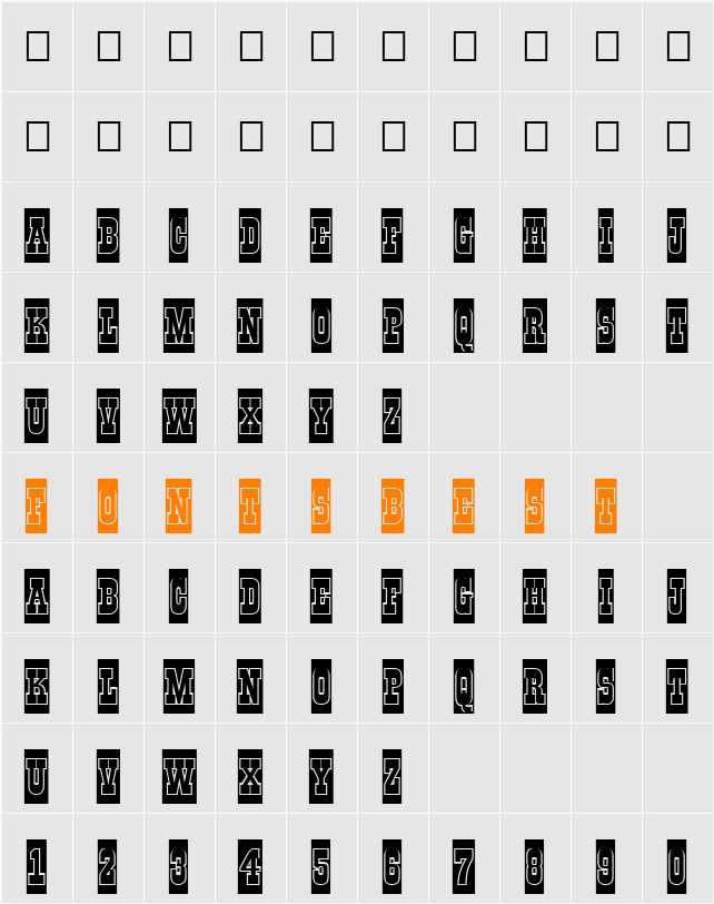 a_GildiaTitulCmGr Character Map