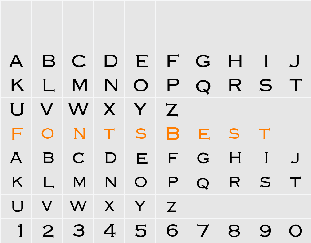 Endsaver-Light Character Map