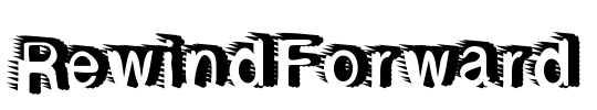 RewindForward Font Image