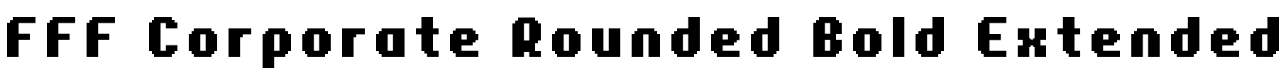 FFF Corporate Rounded Bold Extended