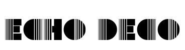 Echo Deco Font Image