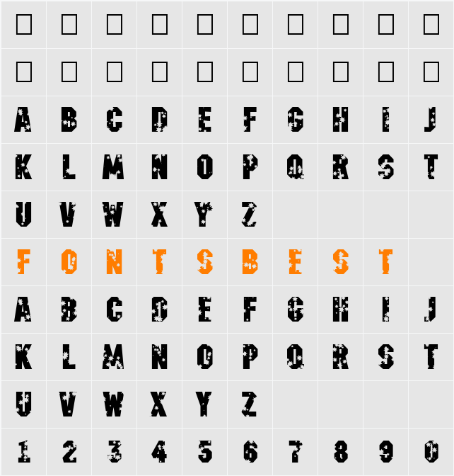 a_MachinaNovaStarD Character Map