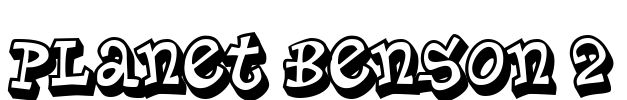 Planet Benson 2 Font Image