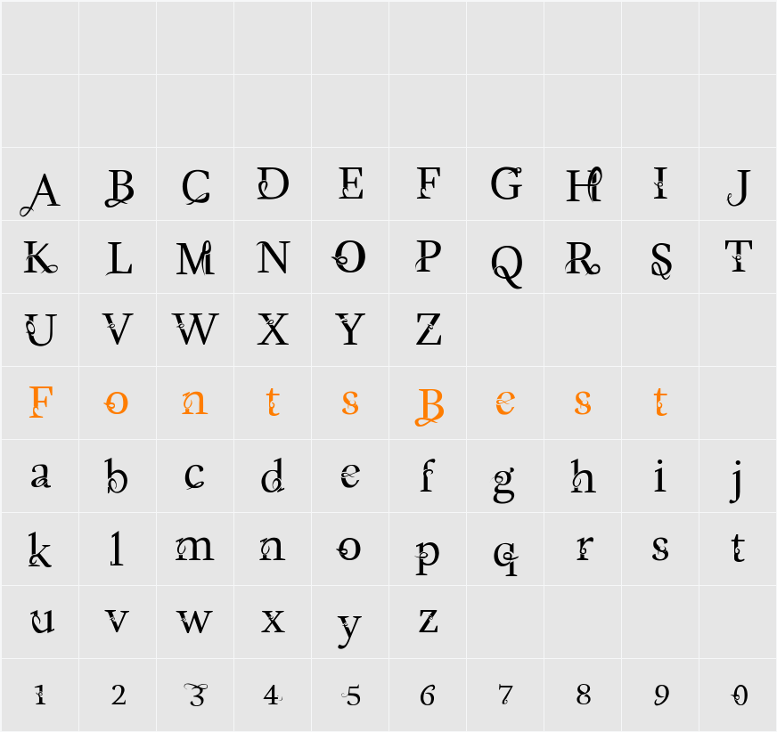 IllusionJETM Character Map