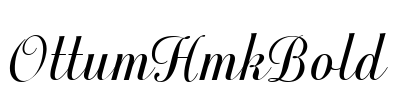OttumHmkBold Font Image