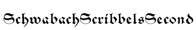 SchwabachScribbelsSecond Font Image