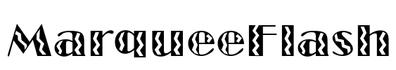 MarqueeFlash Font Image